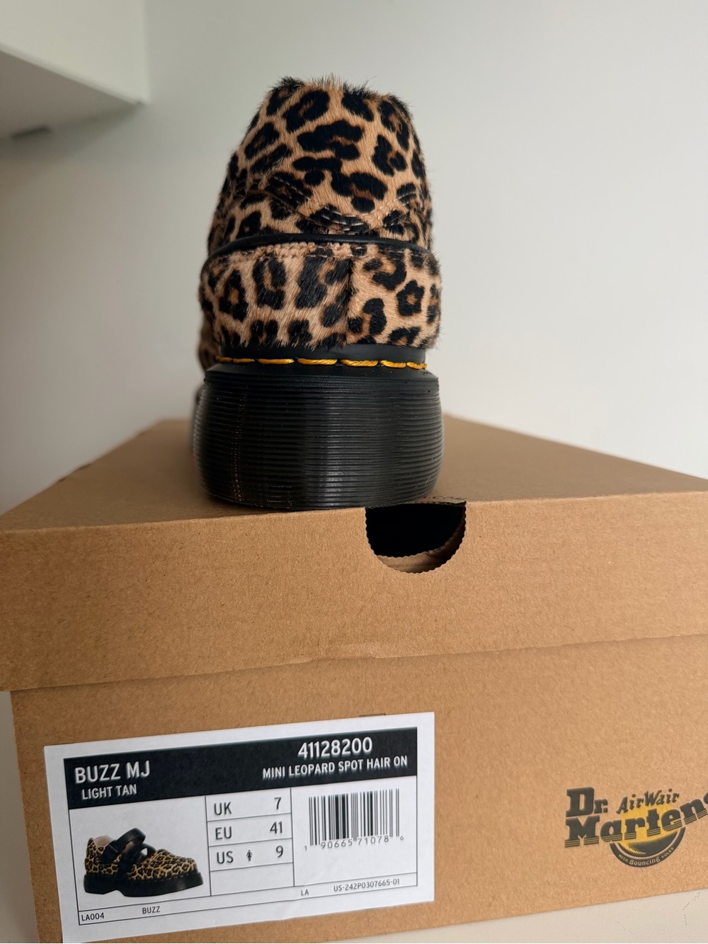 Dr Martens Buzz Leopard Print Platform Mary Jane size 9 - Picture 4 of 15